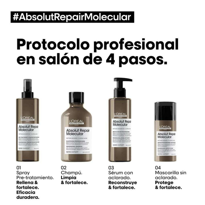 SERIE EXPERT, ABSOLUT REPAIR MOLECULAR, SHAMPOO SIN SULFATOS 1500ml