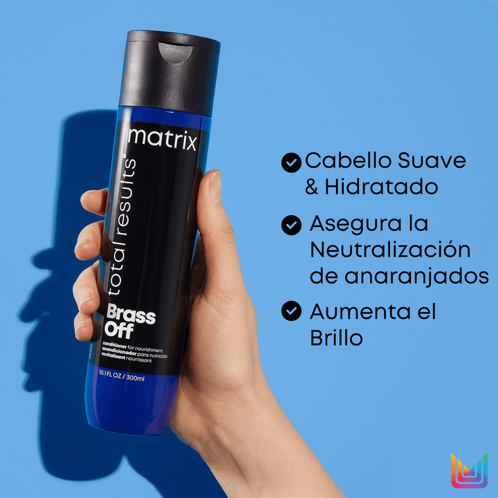 BRASS OFF, CUIDADO DEL COLOR, ACONDICIONADOR AZUL 300 ml