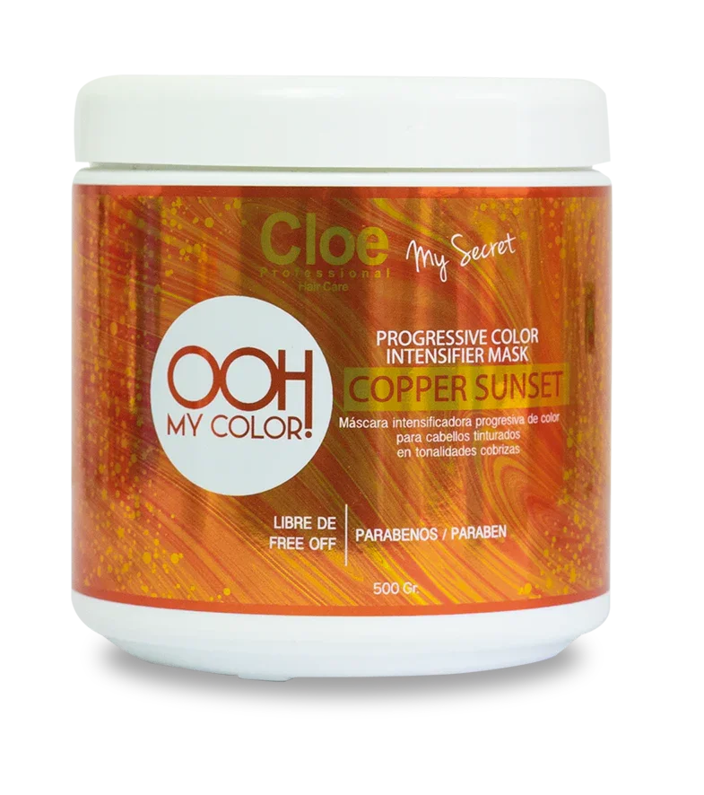 OOH MY COLOR - PROGRESSIVE COLOR INTENSIFIER MASK - COPPER SUNSET 500 grs.
