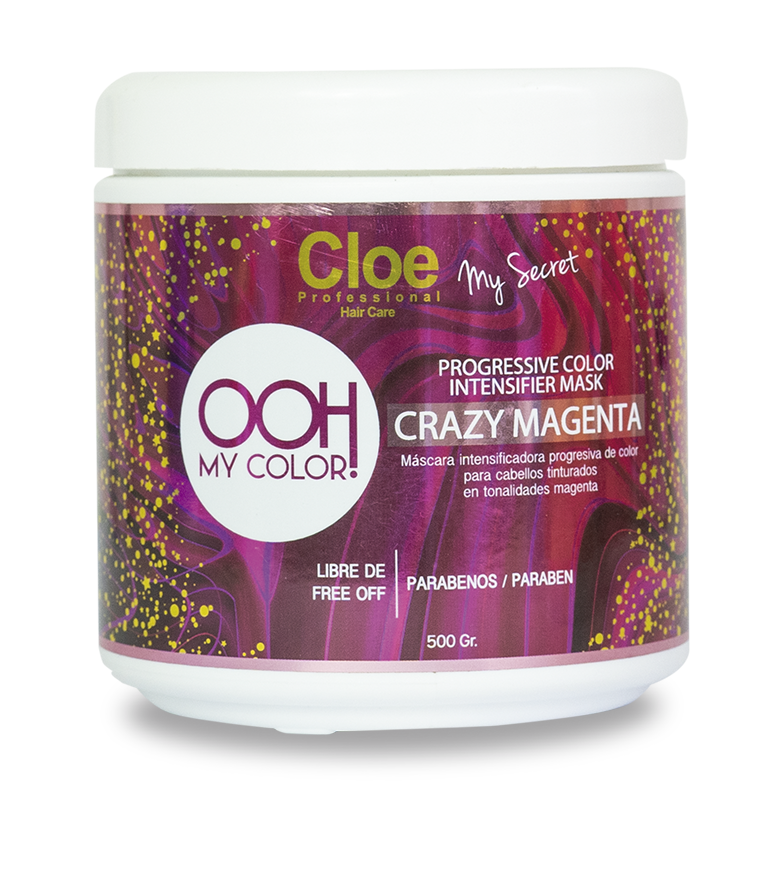 OOH MY COLOR - PROGRESSIVE COLOR INTENSIFIER MASK - CRAZY MAGENTA 500 grs.