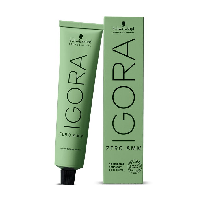 IGORA ZERO - CENIZA, HUMO y MATE - Coloración Permanente SIN Amoníaco - 60ml