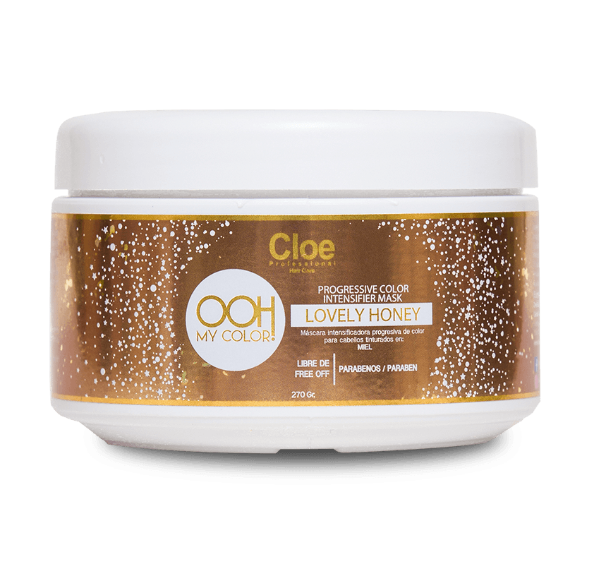 OOH MY COLOR - PROGRESSIVE COLOR INTENSIFIER MASK - LOVELY HONEY 270 grs.