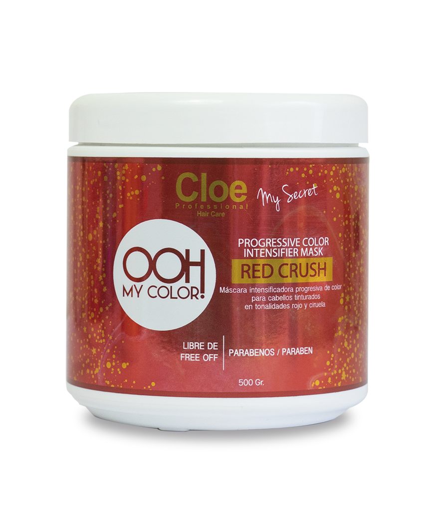 OOH MY COLOR - PROGRESSIVE COLOR INTENSIFIER MASK - RED CRUSH 500 grs.