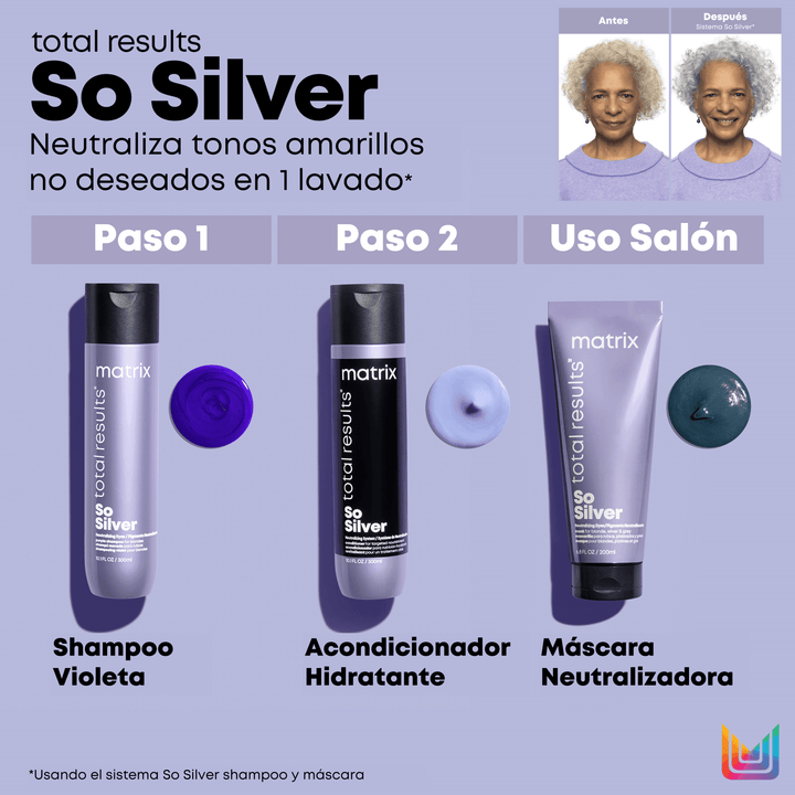 SO SILVER, CUIDADO DEL COLOR, ACONDICIONADOR VIOLETA 1000 ml