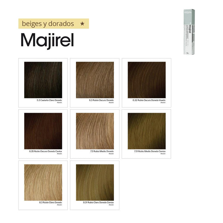 MAJIREL - BEIGES Y DORADOS- Coloración Permanente - 50ml