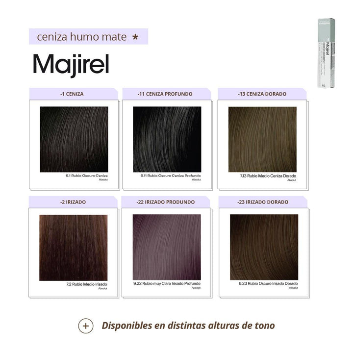 MAJIREL - CENIZA E IRIZADO - Coloración Permanente - 50ml