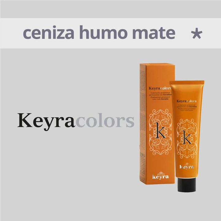 KEYRACOLORS - CENIZA, HUMO, MATE - Coloración Permanente - 100ml