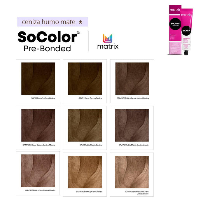 SOCOLOR - CENIZA, HUMO y MATE - Coloración Permanente - 90 ml