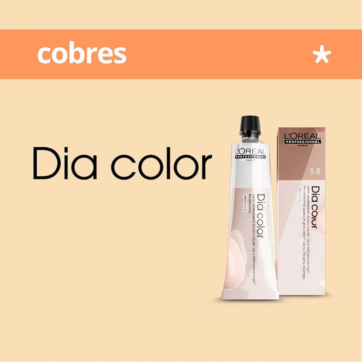 DIA COLOR - COBRES - Coloración DemiPermanente SIN Amoníaco - 60ml