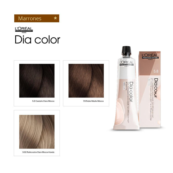 DIA COLOR - MARRONES - Coloración DemiPermanente SIN Amoníaco - 60ml