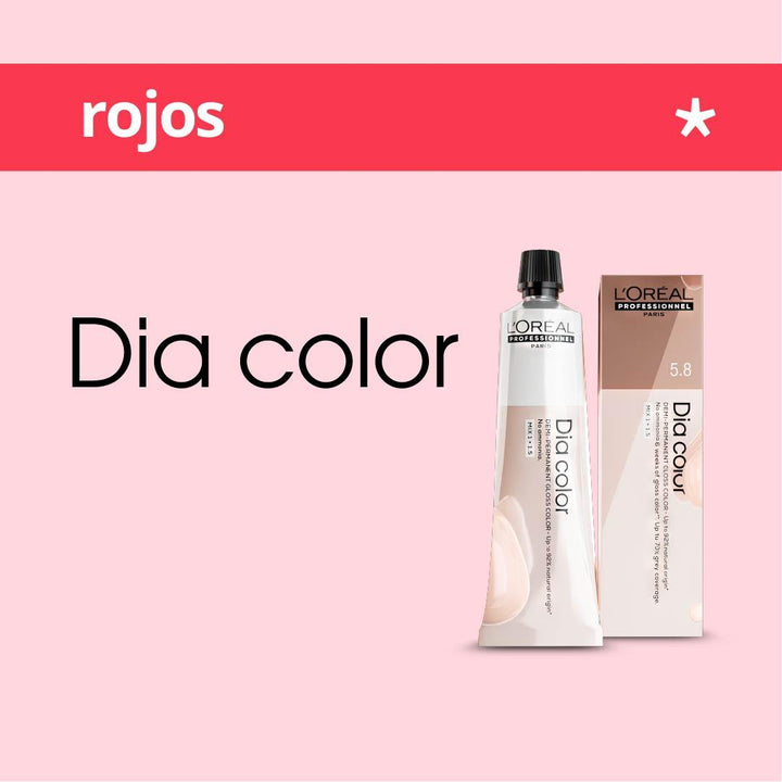 DIA COLOR - ROJOS - Coloración DemiPermanente SIN Amoníaco - 60ml
