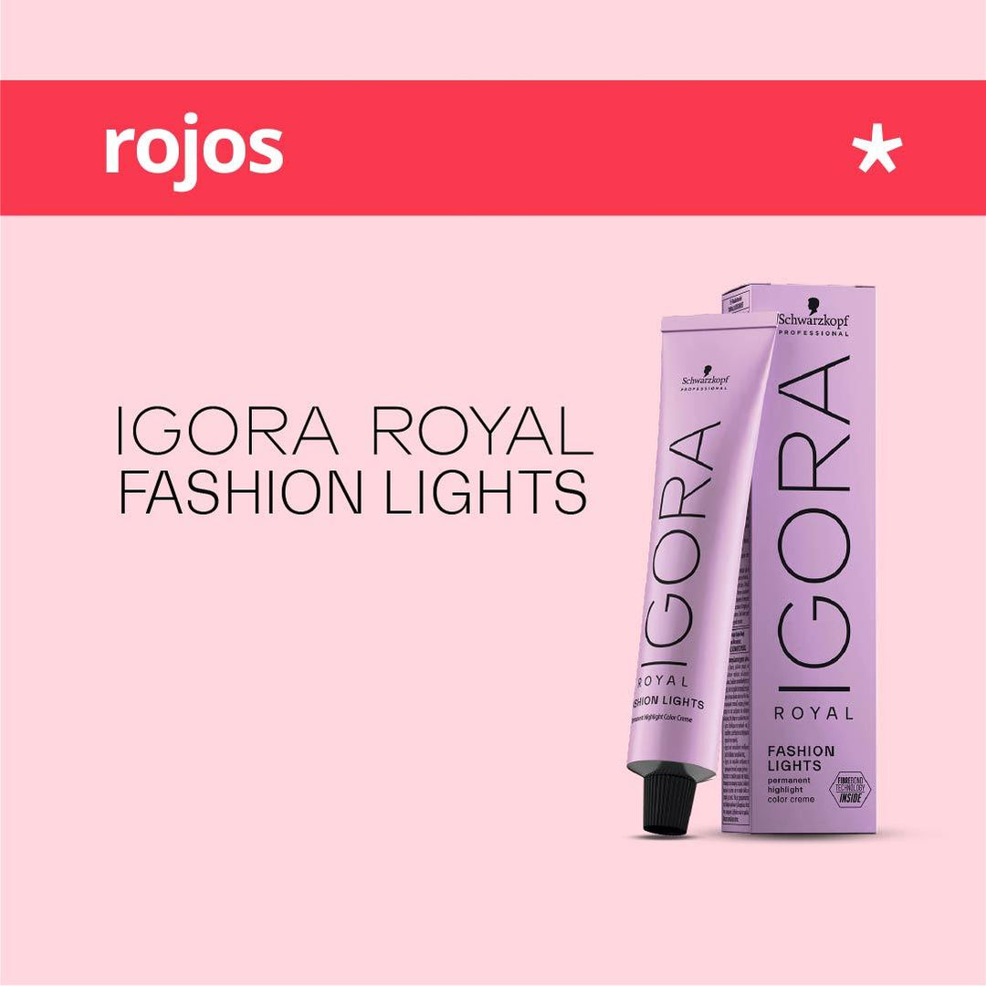 IGORA FASHION LIGHTS - ROJOS - Aclaración sin Decoloración - 60ml