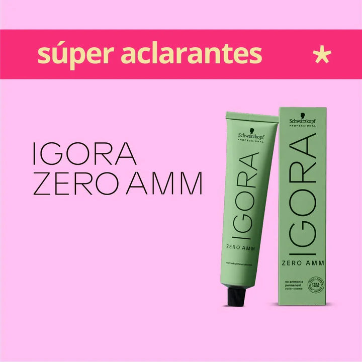 IGORA ZERO - SUPERACLARANTE - Coloración Permanente SIN Amoníaco - 60ml
