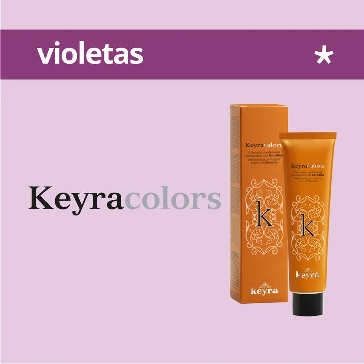 KEYRACOLORS - VIOLETAS - Coloración Permanente - 100ml