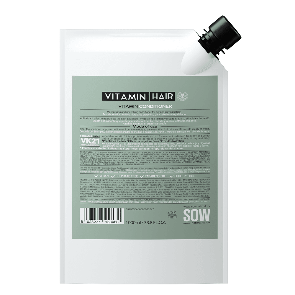 VITAMIN HAIR, ACONDICIONADOR REFILL 1000 ML