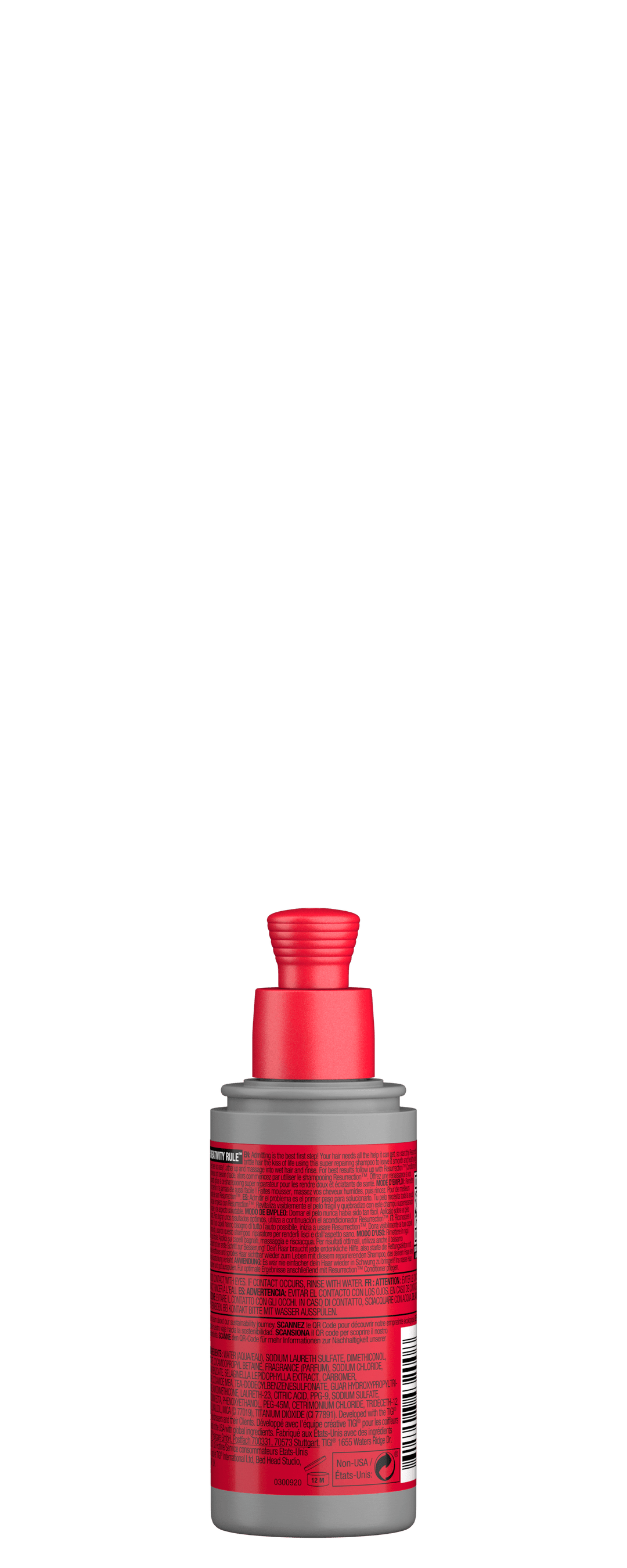 BED HEAD - REPARACIÓN - RESURRECTION SHAMPOO MINI 100 ml