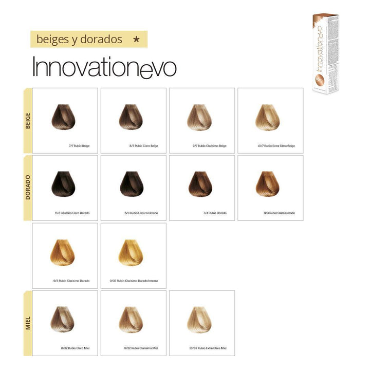 INNOVATION EVO - BEIGES y DORADOS - Coloración Permanente - SELFIE