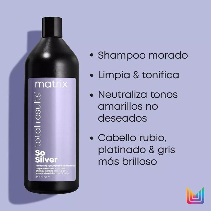 SO SILVER, CUIDADO DEL COLOR, SHAMPOO VIOLETA 1000 ml