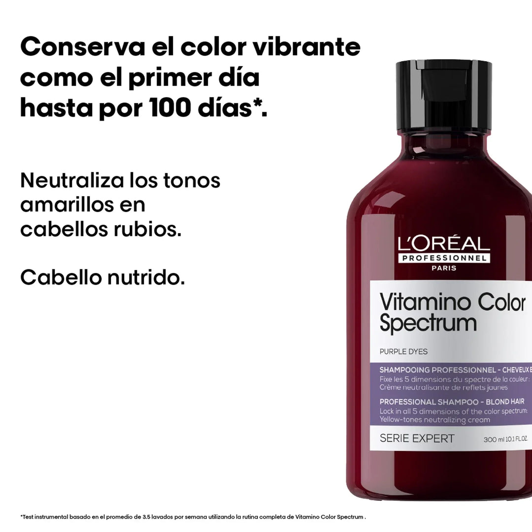 SERIE EXPERT, VITAMINO COLOR SPECTRUM MORADO, SHAMPOO 300ml