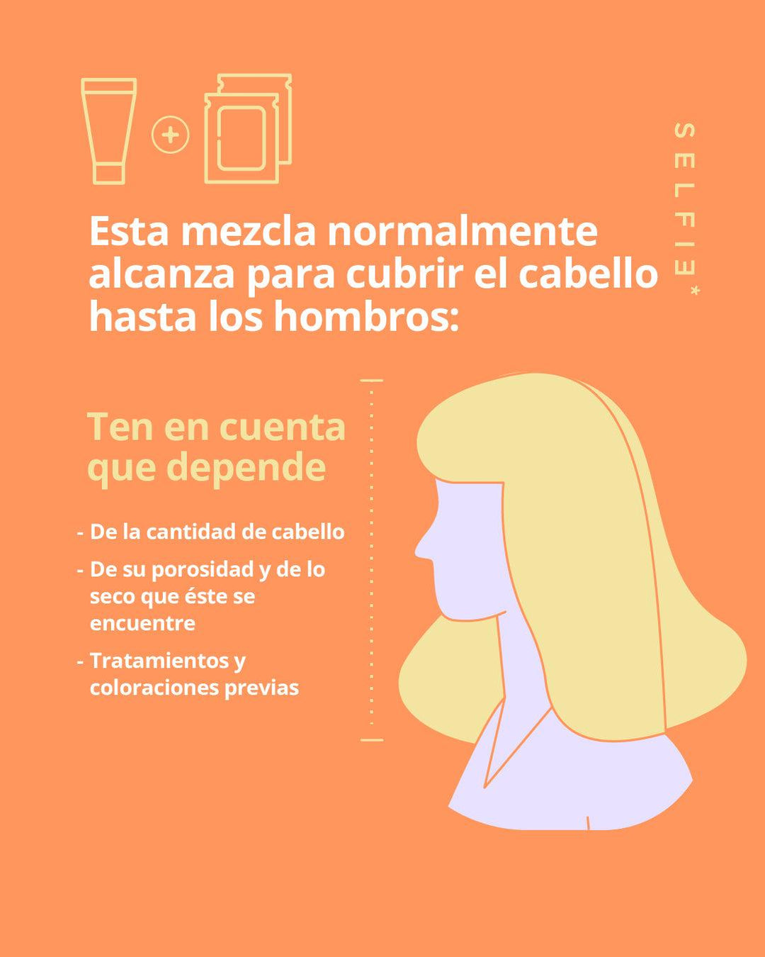 ¿Cuánta tintura necesitas para teñir tu cabello? - SELFIE