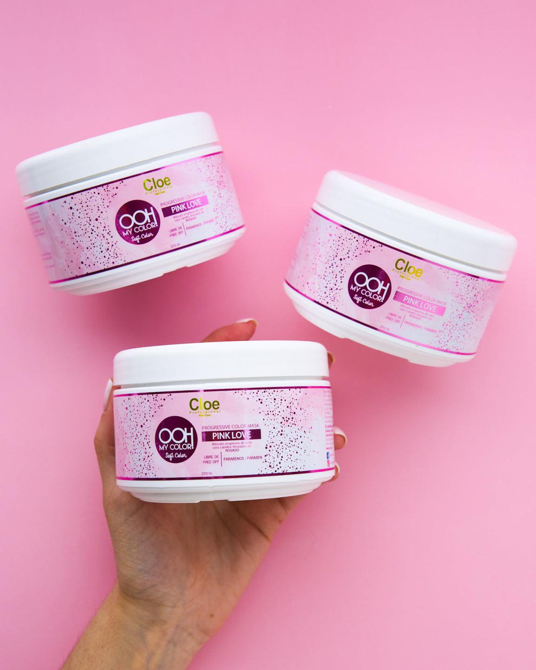 OOH MY COLOR -  SOFT COLOR MASK - PINK LOVE 270 grs.