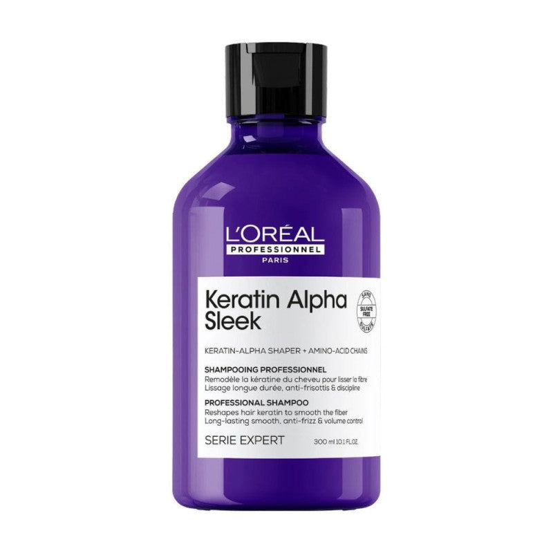 SERIE EXPERT, KERATIN ALPHA SLEEK, SHAMPOO 300ml