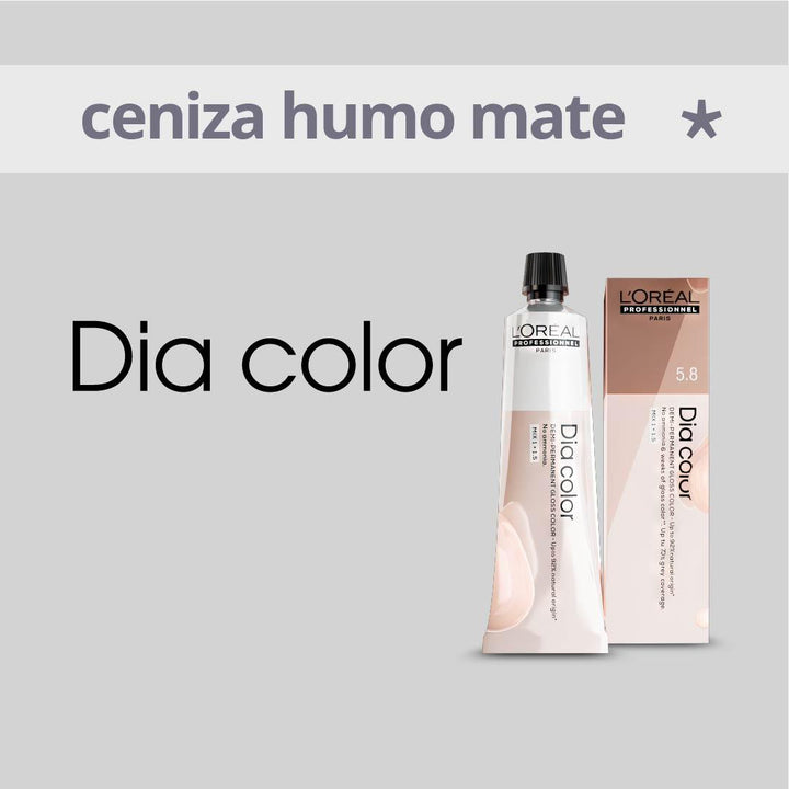 DIA COLOR - CENIZA, HUMO Y MATE - Coloración DemiPermanente SIN Amoníaco - 60ml