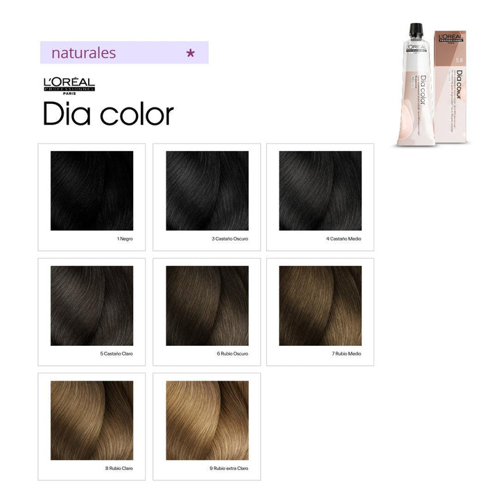 DIA COLOR - NATURALES - Coloración DemiPermanente SIN Amoníaco - 60ml