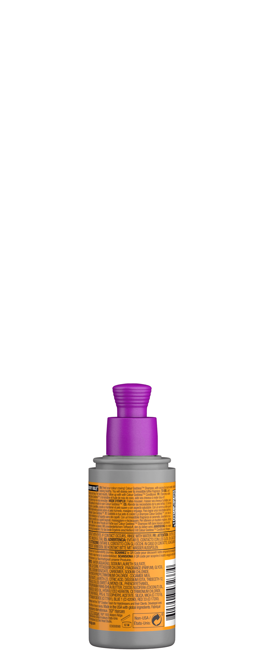 BED HEAD - CUIDADO DEL COLOR - COLOUR GODDEES SHAMPOO MINI 100 ml