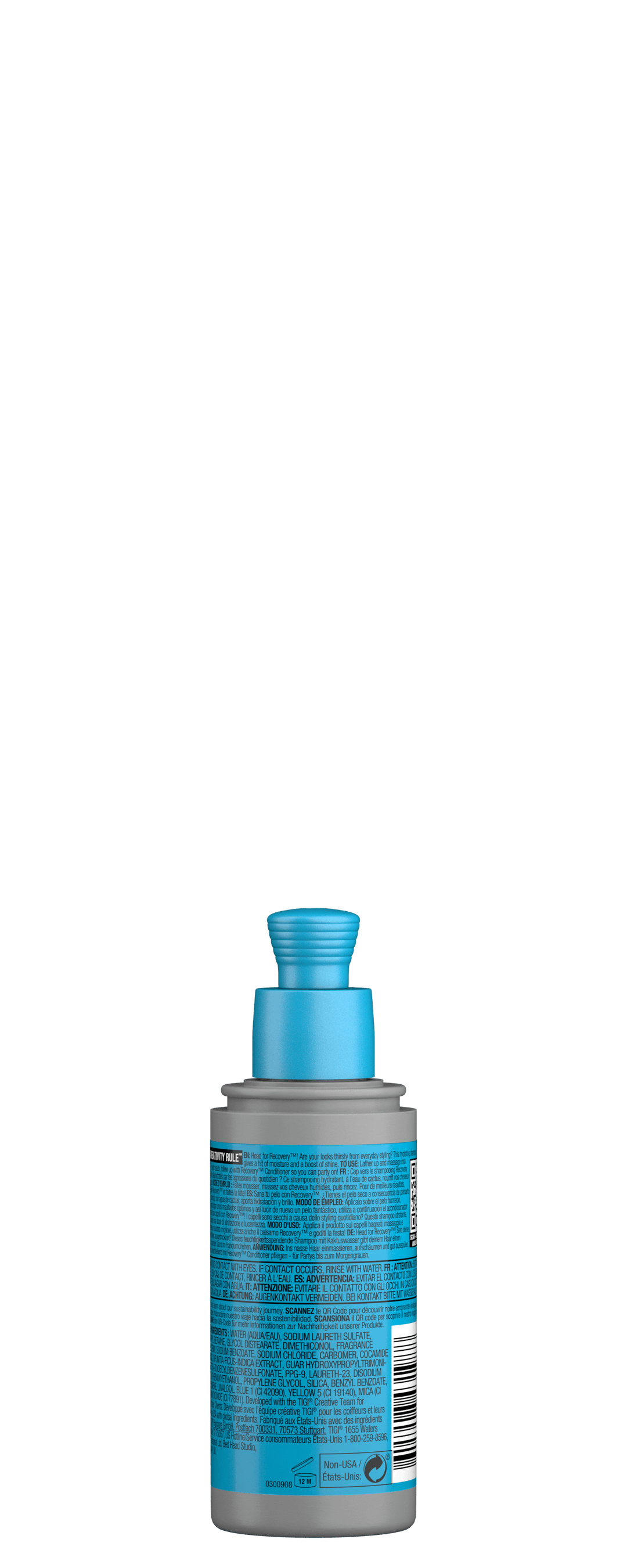 BED HEAD - HIDRATACIÓN - RECOVERY SHAMPOO MINI 100 ml