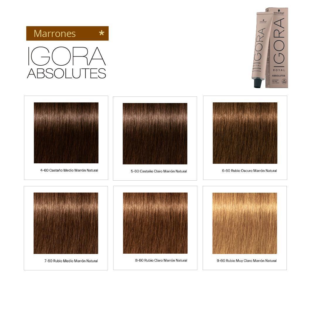 IGORA ABSOLUTES - MARRONES - Coloración Permanente – SELFIE