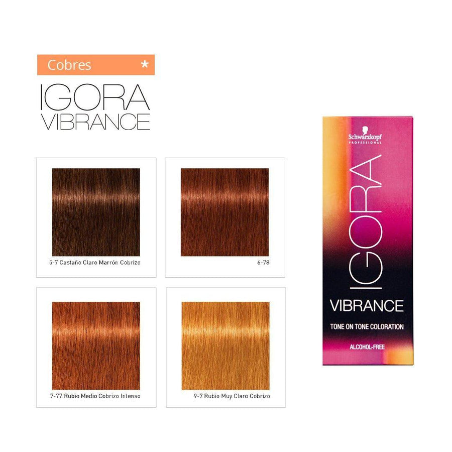 IGORA VIBRANCE - COBRES - Coloración DemiPermanente - SELFIE