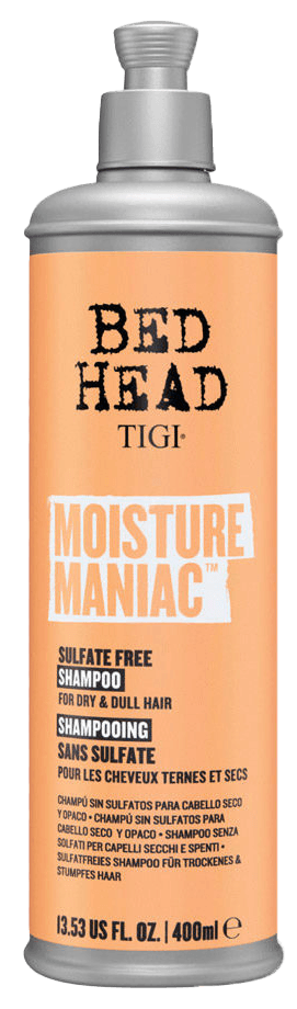 BED HEAD - HIDRATACIÓN - MOISTURE MANIAC SHAMPOO SIN SULFATOS 400 ml