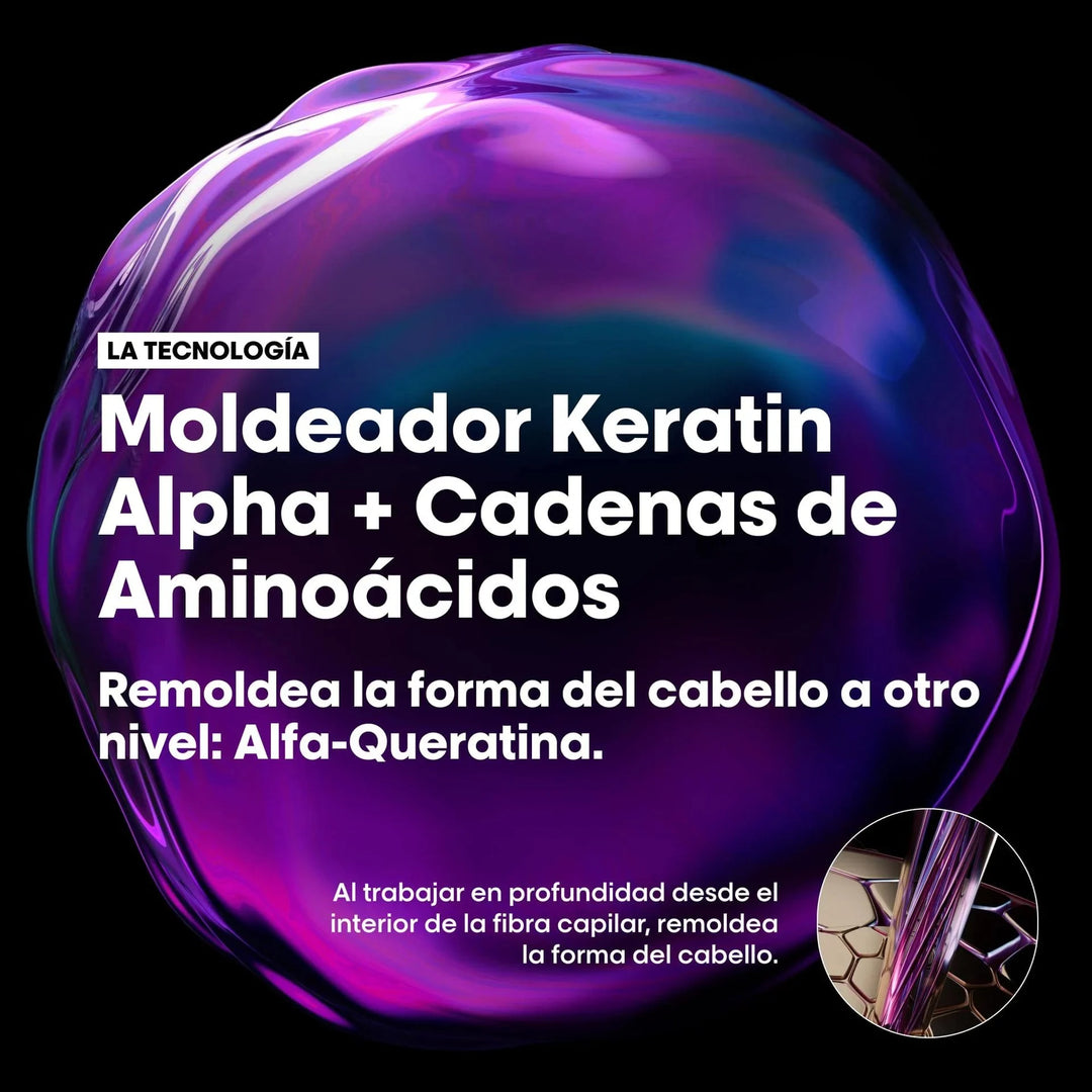 SERIE EXPERT, KERATIN ALPHA SLEEK, SHAMPOO 500ml