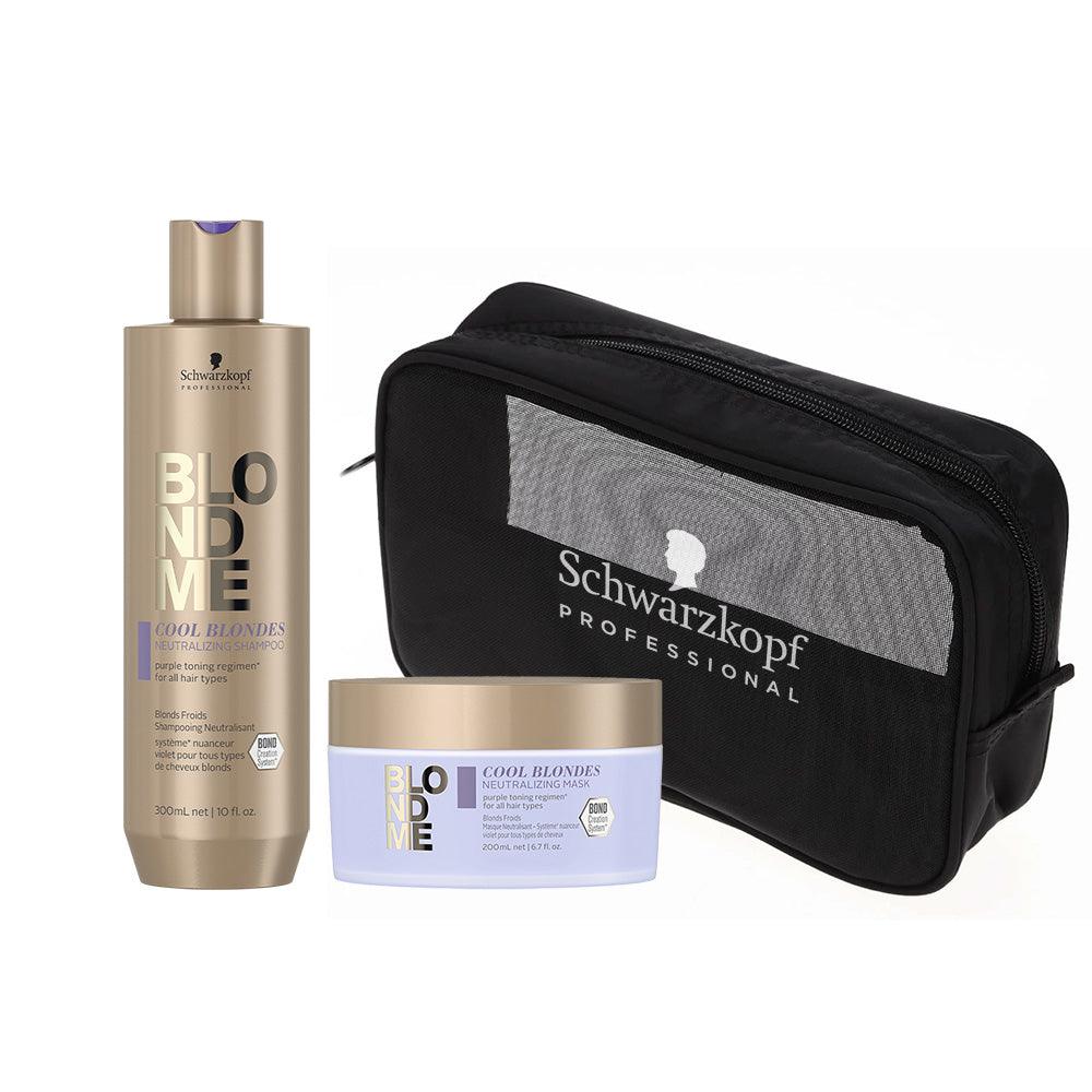 PACK BLONDME COOL, SHAMPOO + MASCARILLA DE TRATAMIENTO + ESTUCHE
