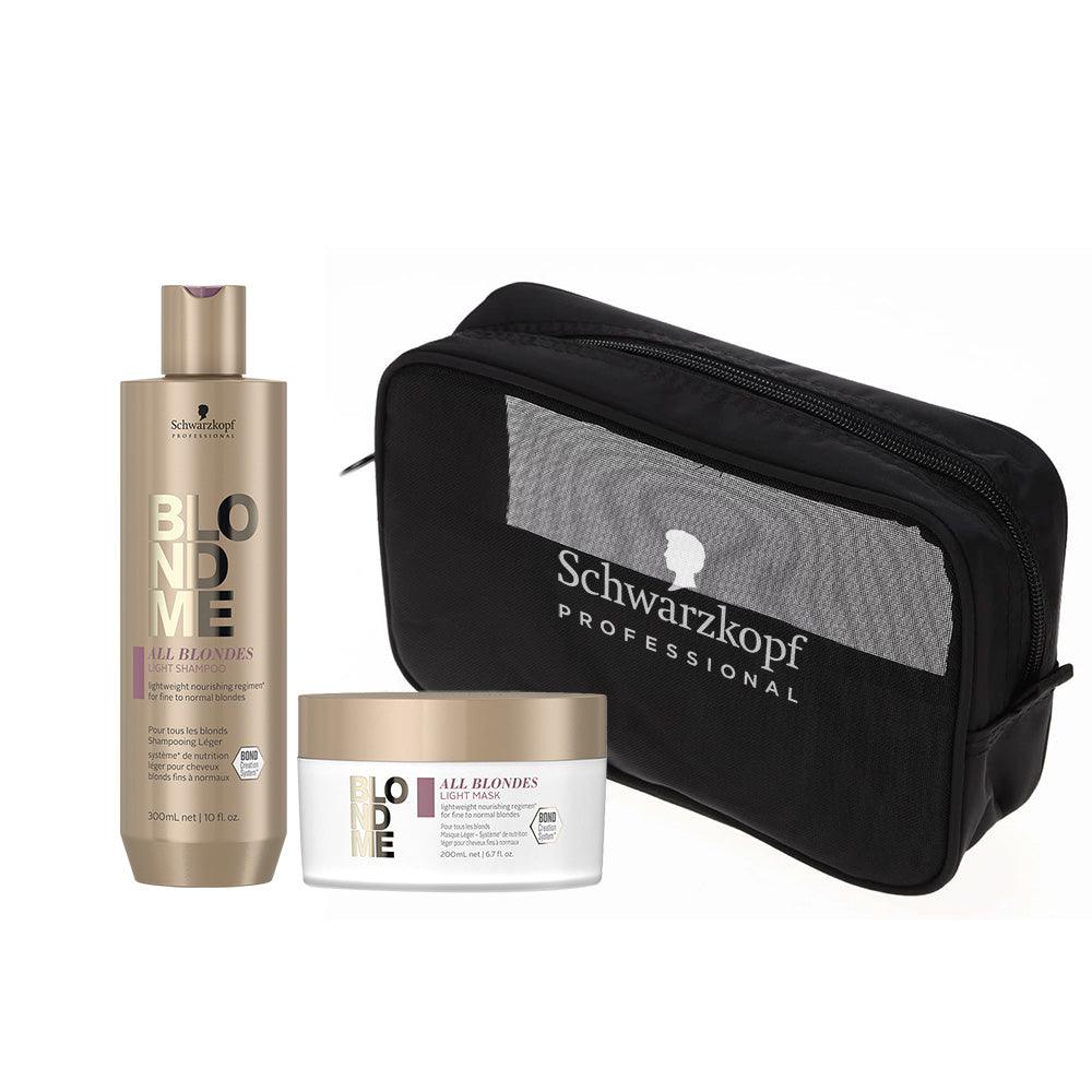 PACK BLONDME LIGHT, SHAMPOO + MASCARILLA DE TRATAMIENTO + ESTUCHE