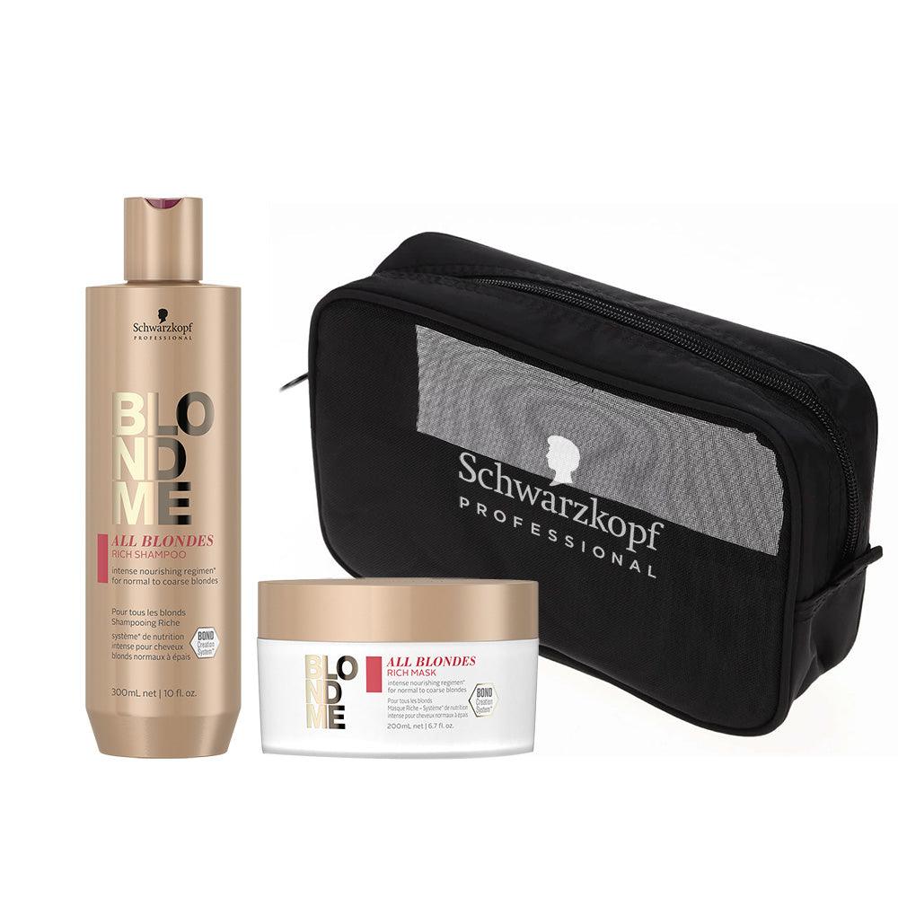 PACK BLONDME ENRIQUECIDO, SHAMPOO + MASCARILLA DE TRATAMIENTO + ESTUCHE